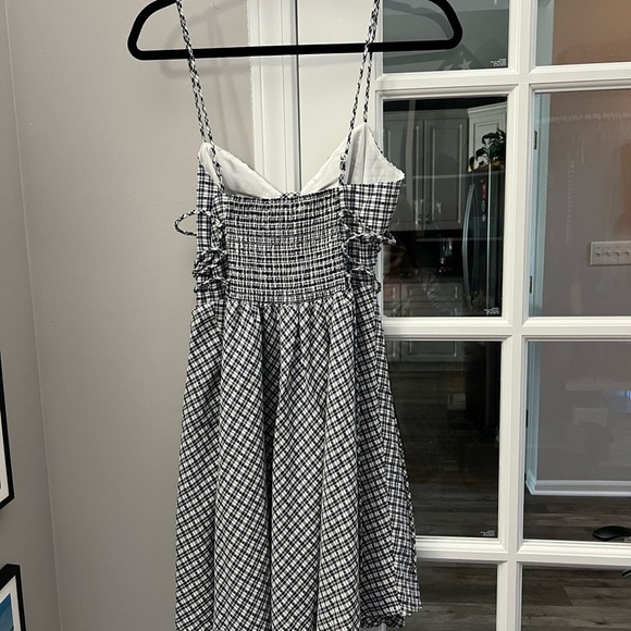 Betsey Johnson Blue and White gingham Mini Dress size S EUC - Picture 6 of 12